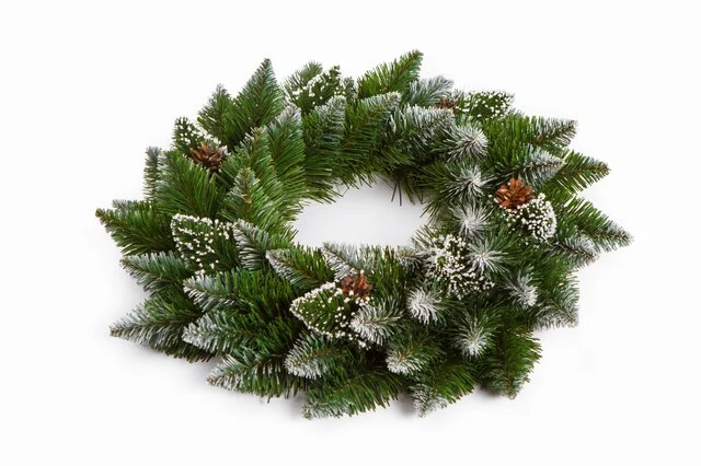 Vianočný veniec na dvere miešané ihličie 50cm - od 5kusov AKCIA