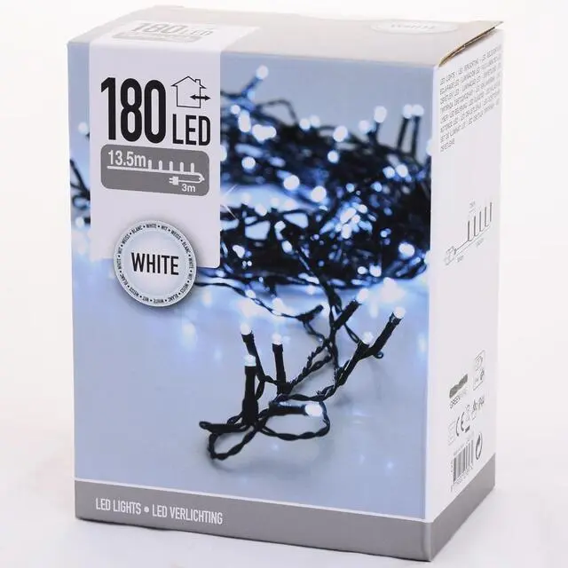 LED vianočné svetlá 180 (studená biela)