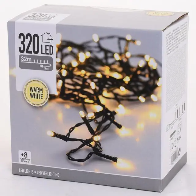LED vianočné svetlá 320 blik