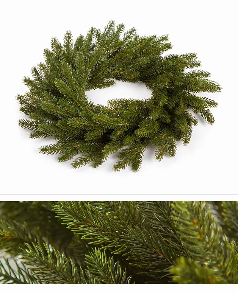 Vianočný veniec Smrek 100 % 3D tmavozelený 50 cm
