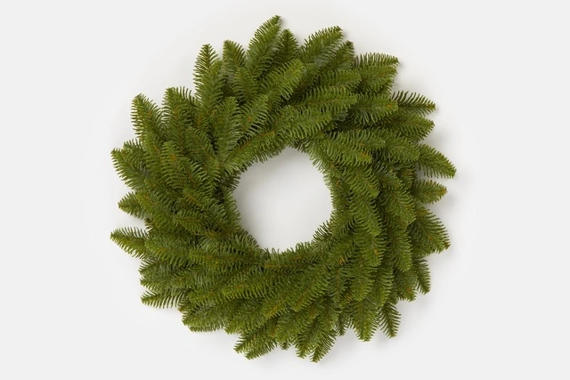 🎄 Vianočný veniec 100% 3D - Jedľa – 50 cm | Realistický hustý veniec z 3D vetvičiek
