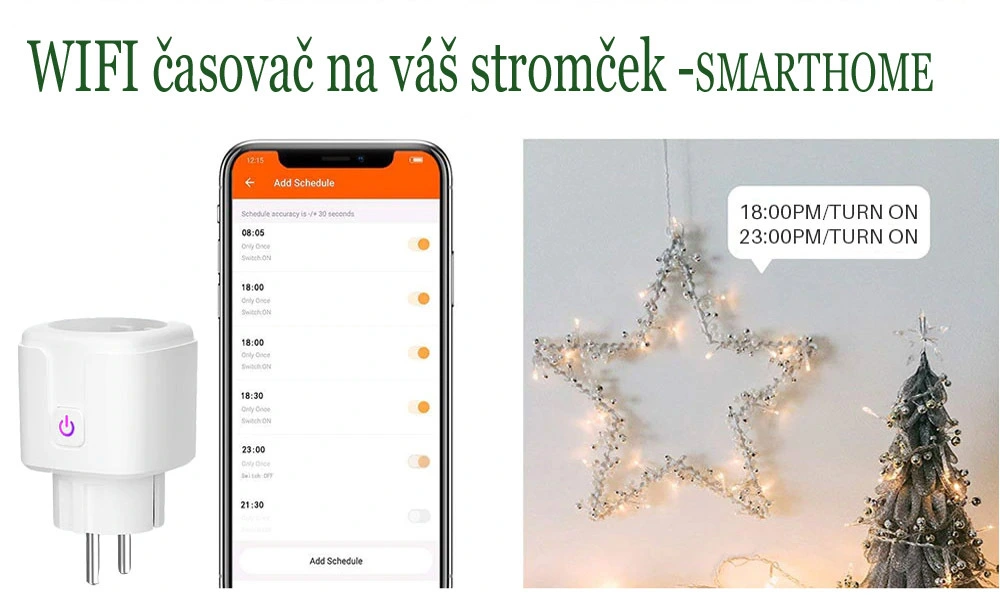 WIFI inteligentná SMART zástrčka 16 A