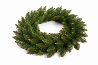 🎄 Vianočný veniec Smrek – 50 cm | Klasický hustý veniec z realistického ihličia