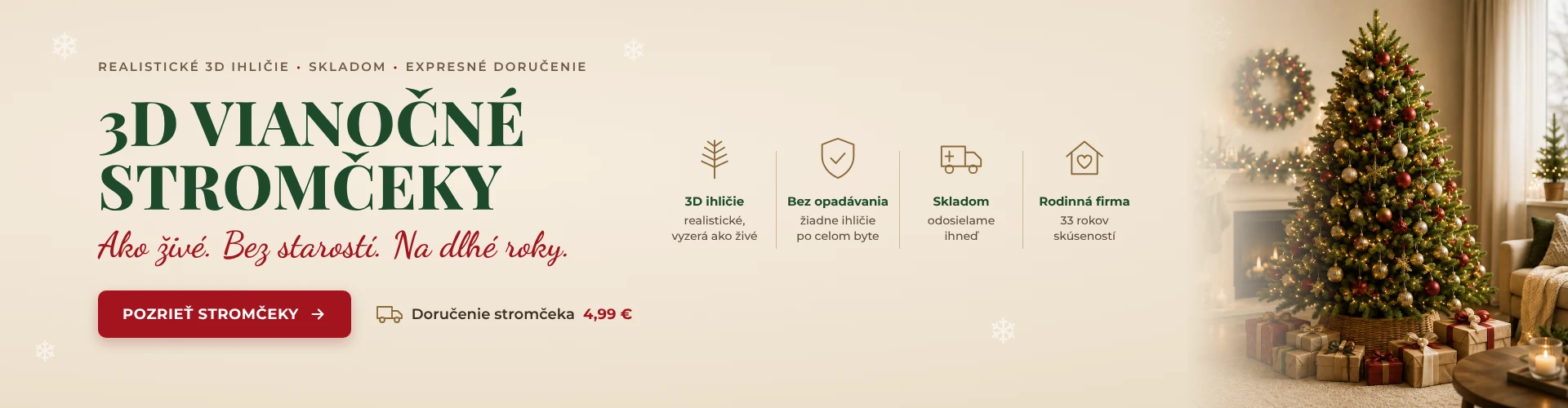 Ponuka 3d vianočných stromčekov